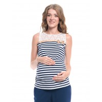 Майка полосатая для беременных NewForm